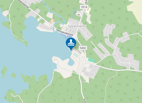Map of Syvänniemen uimaranta
