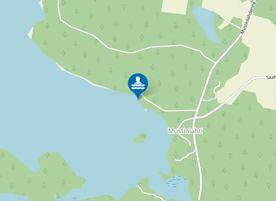 Map of Mustinlahden uimaranta