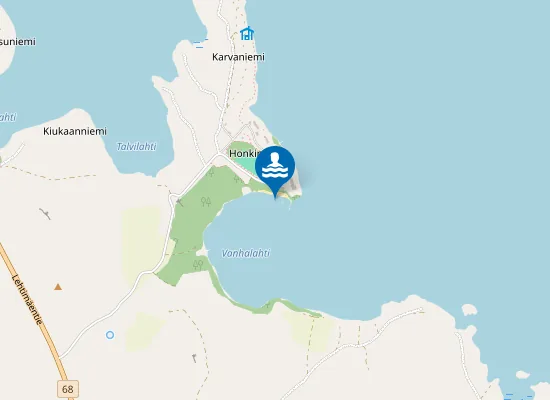 Map of Honkiniemen Uimaranta