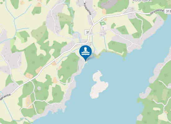 Map of Ruuhijärven Uimaranta