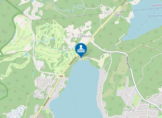 Map of Takkulan virkistysranta