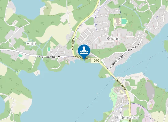 Map of Roution uimaranta
