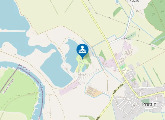 Map of BADETEICH TOURISTENZENTRUM PRETTIN