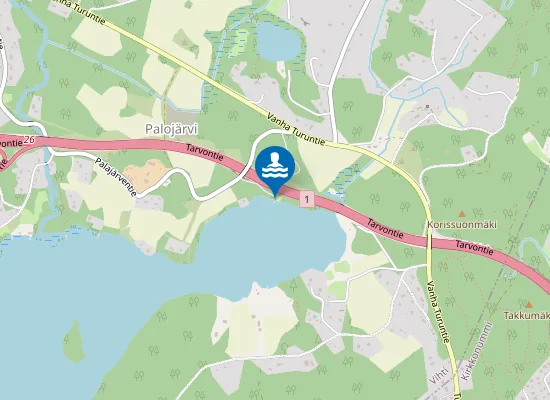 Map of Palojärven uimaranta
