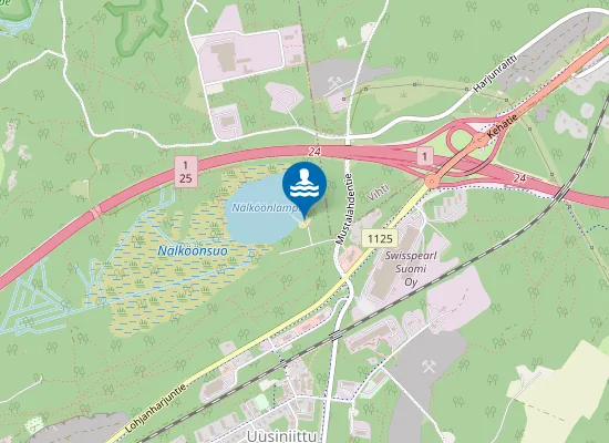 Map of Nälköönlammen uimaranta