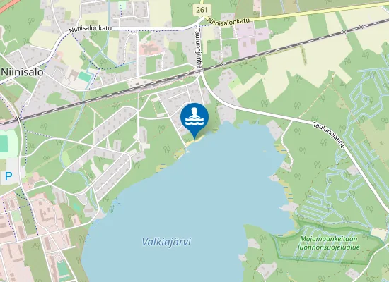 Map of Valkiajärven uimaranta