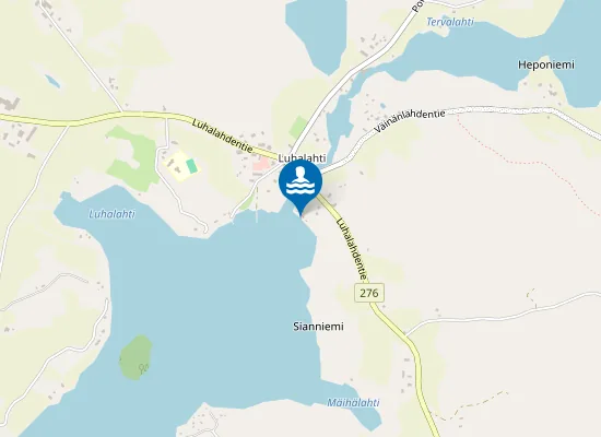 Map of Luhalahden uimapaikka