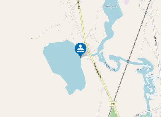 Map of Kangasjärven Uimaranta