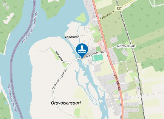 Map of Oravaisenkorva uimaranta
