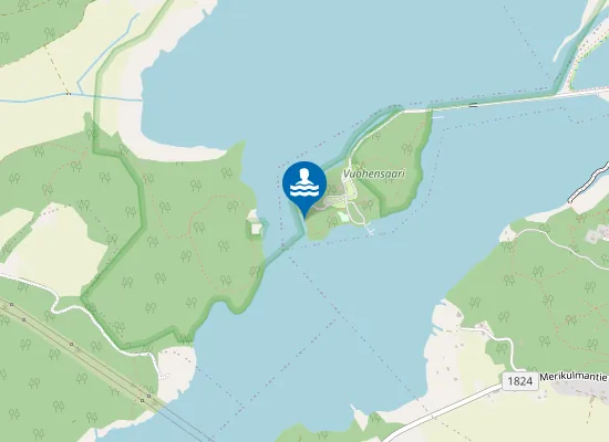 Map of Vuohensaaren uimaranta