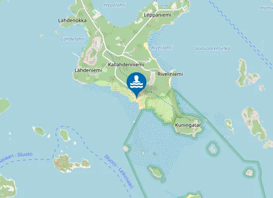 Map of Kallahdenniemen uimaranta