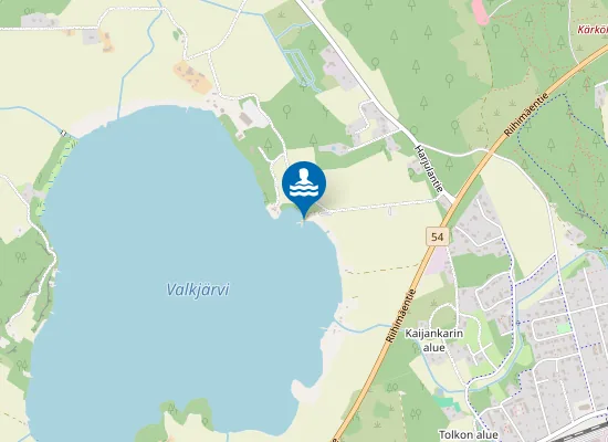 Map of Valkjärven uimaranta