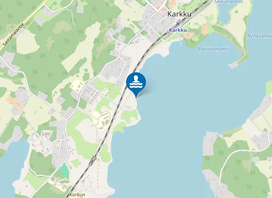 Map of Karkun uimaranta
