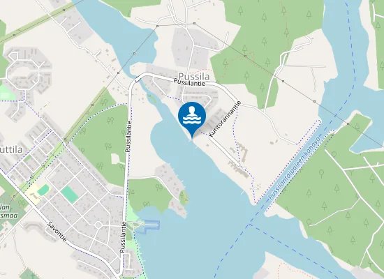 Map of Pussilantaipaleen uimapaikka