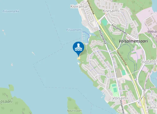 Map of Voisalmen uimaranta