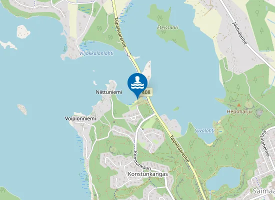 Map of Huhmarkallion Uimaranta