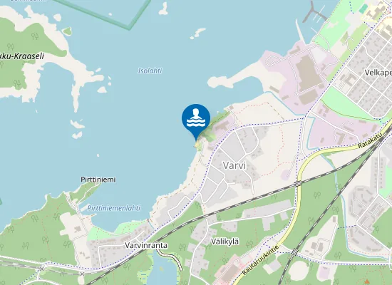 Map of Varvin uimaranta