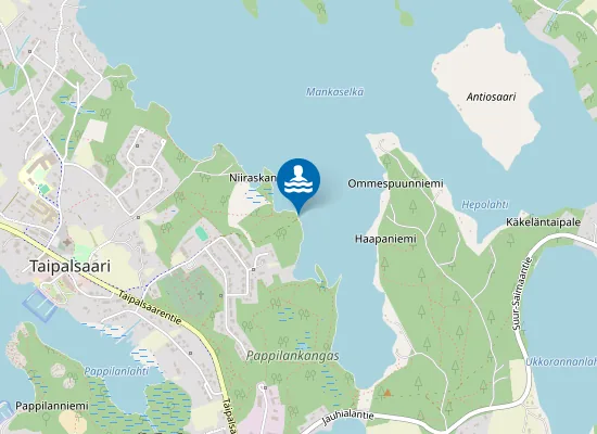 Map of Pappilankankaan Uimaranta