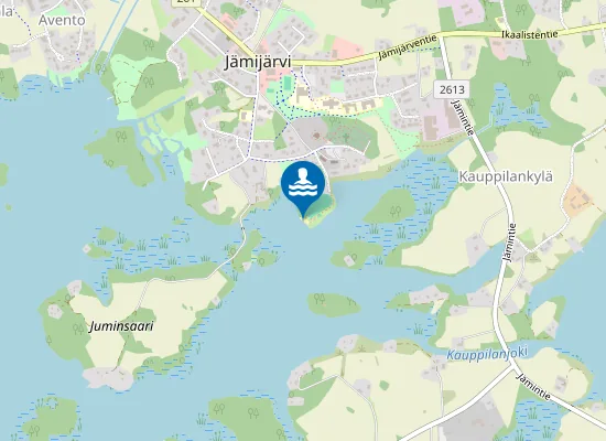 Map of Urheilukentän uimaranta