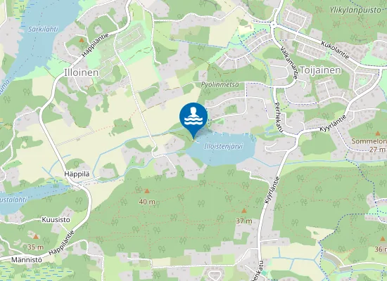 Map of Illoistenjärven uimaranta