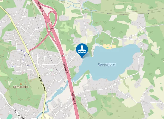 Map of Ruotasjärven uimaranta