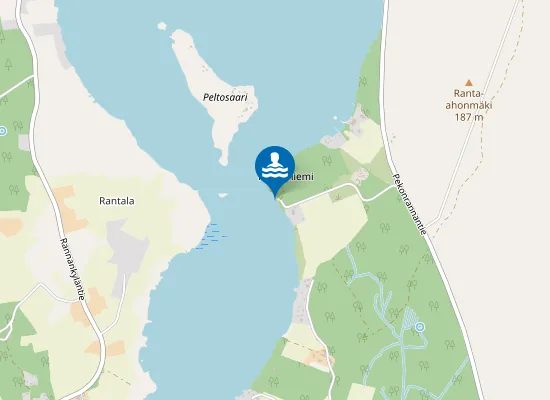 Map of Mustaniemen Uimaranta