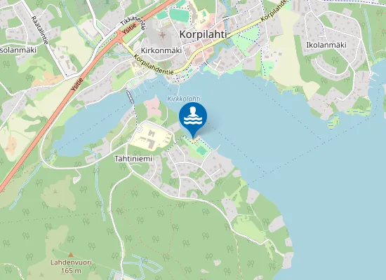 Map of Tähtirinteen uimaranta
