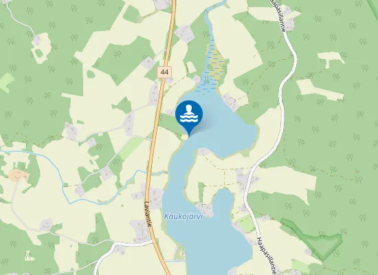 Map of Kaukojärven uimapaikka