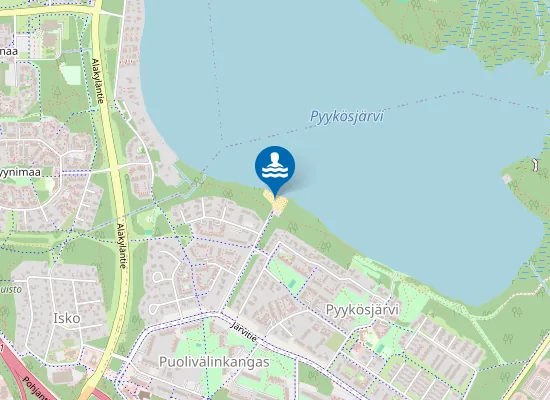 Map of Pyykösjärven uimaranta