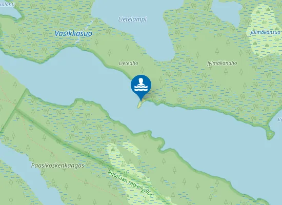 Map of Hiekkaniemi