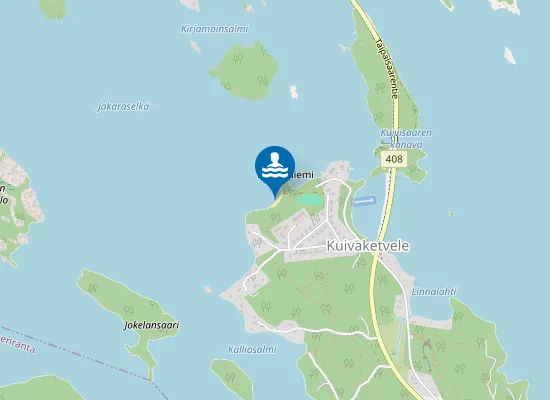 Map of Kuivaketveleen uimaranta