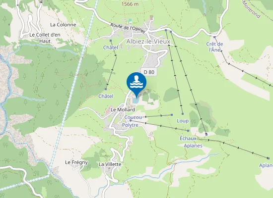 Map of Plan d'eau de baignade