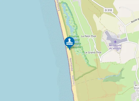 Map of Plage de Vauville