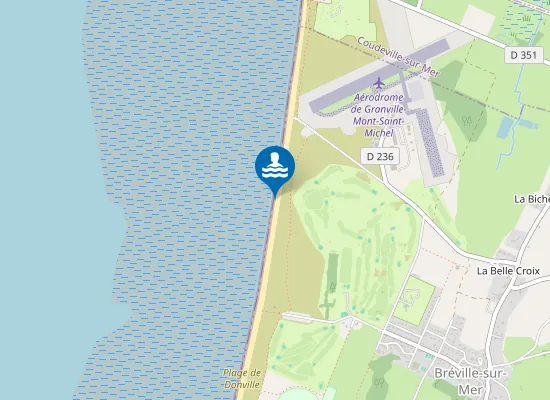 Map of Bréville-sur-Mer