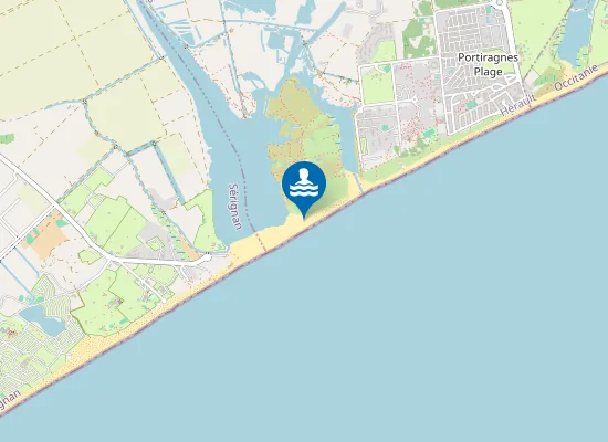 Map of Plage Sérignan