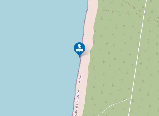 Map of Plage de Mimizan