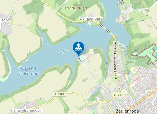 Map of TALSPERRE ZEULENRODA UFER ZEULENRODA