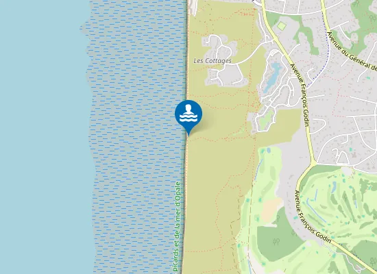 Map of Stella Plage