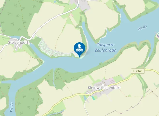 Map of TALSPERRE ZEULENRODA UFER ZADELSDORF