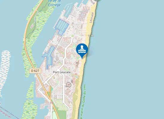 Map of Plage de Port-Leucate