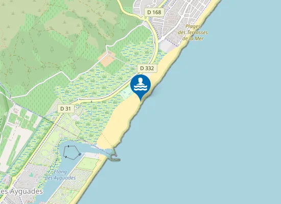 Map of Plage du Créneau Naturel - Poste de secours n° 4
