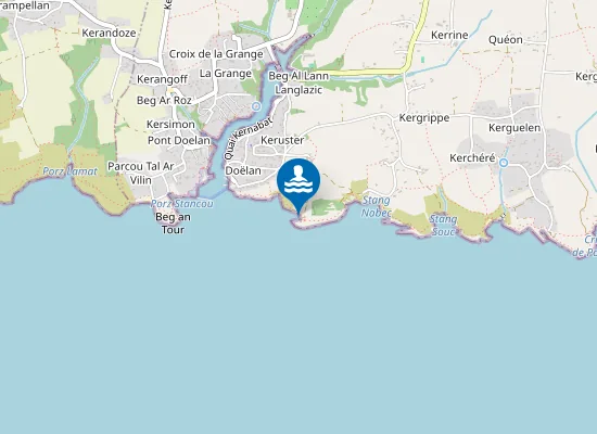 Map of crique de port blanc