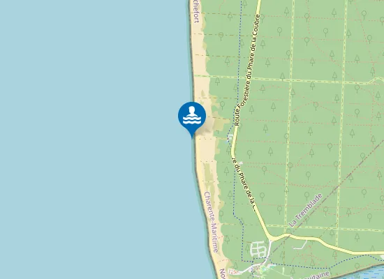 Map of Plage du Vieux Phare