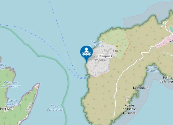 Map of Bain de Diane