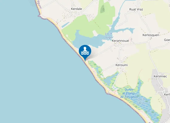 Map of Plage de Kerannouat