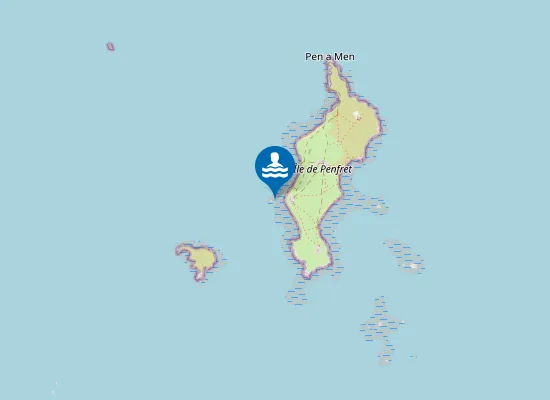 Map of Pointe de Pen Maryse