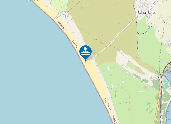 Map of Plage de Sainte-Barbe