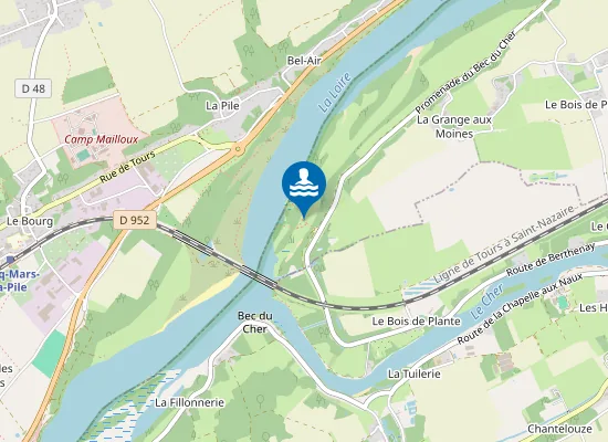 Map of Plage dite du « Bout du monde »