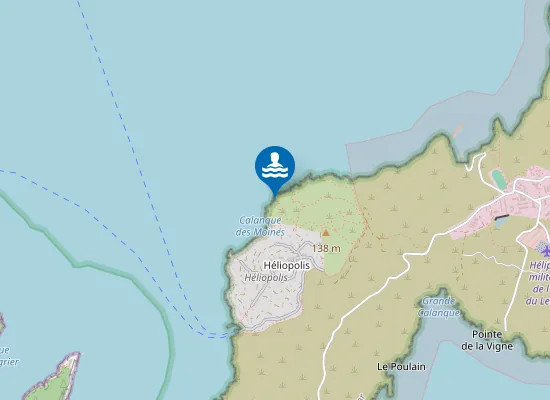 Map of Les Pierres-Blanches