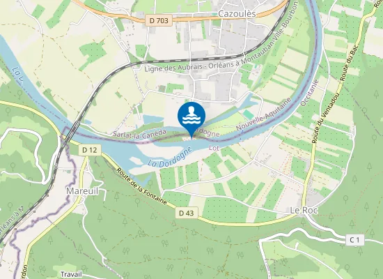 Map of Plage de la Borie